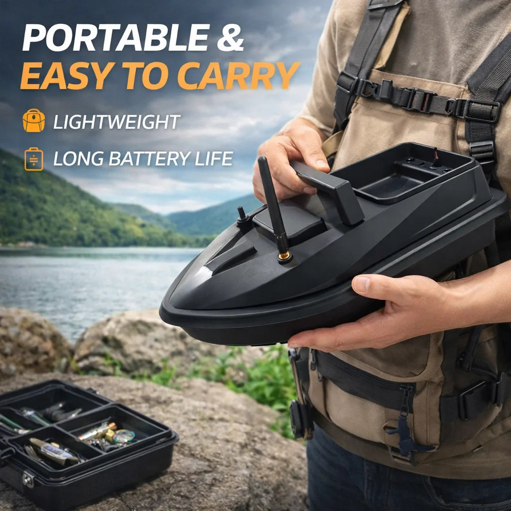 Mini Barco Cebador MBLN – 500m y 1.5kg - 3500 mAh