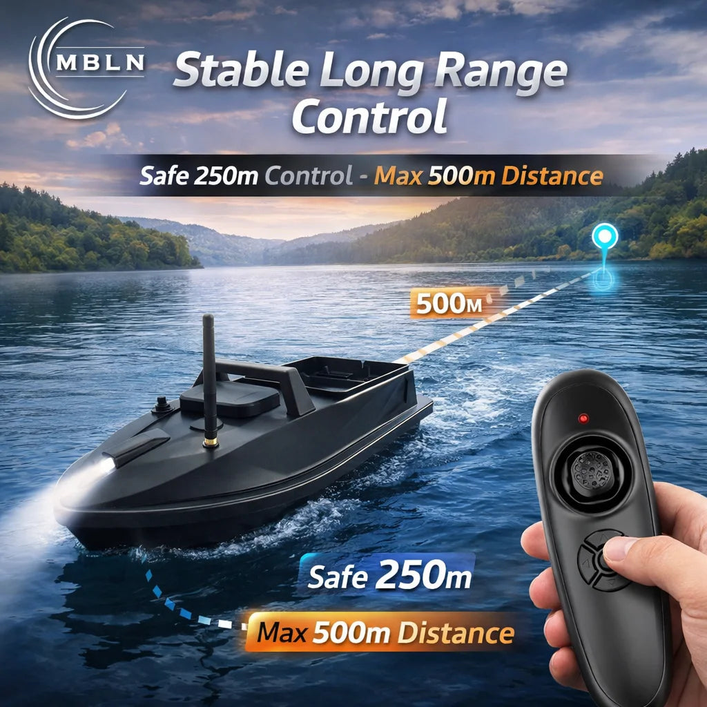Mini Barco Cebador MBLN – 500m y 1.5kg - 3500 mAh